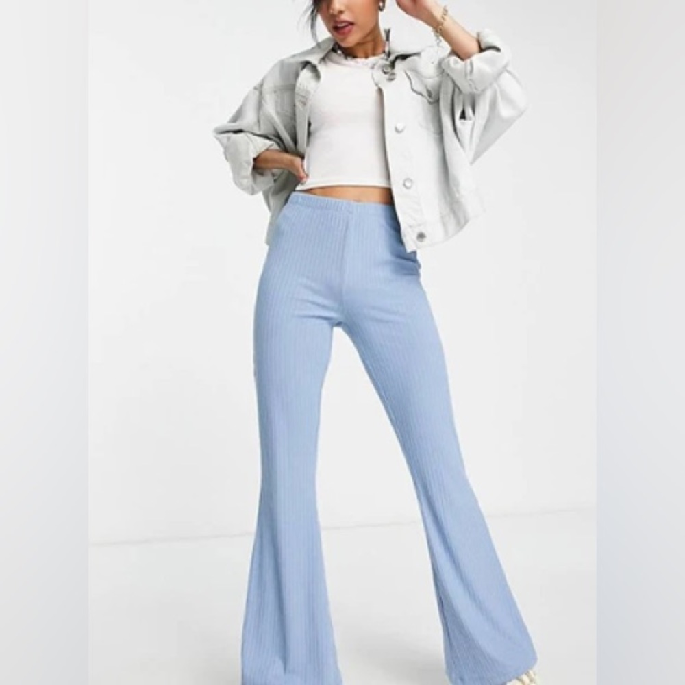 Blue flared pants from H&M